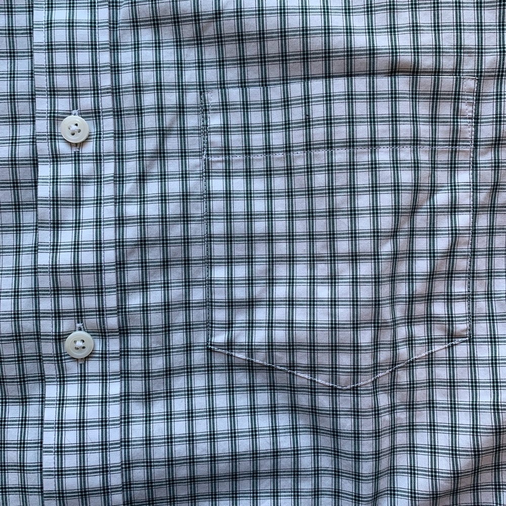 J. Crew Men's Thompson Fit Green White Shirt, M - Picture 6 of 6
